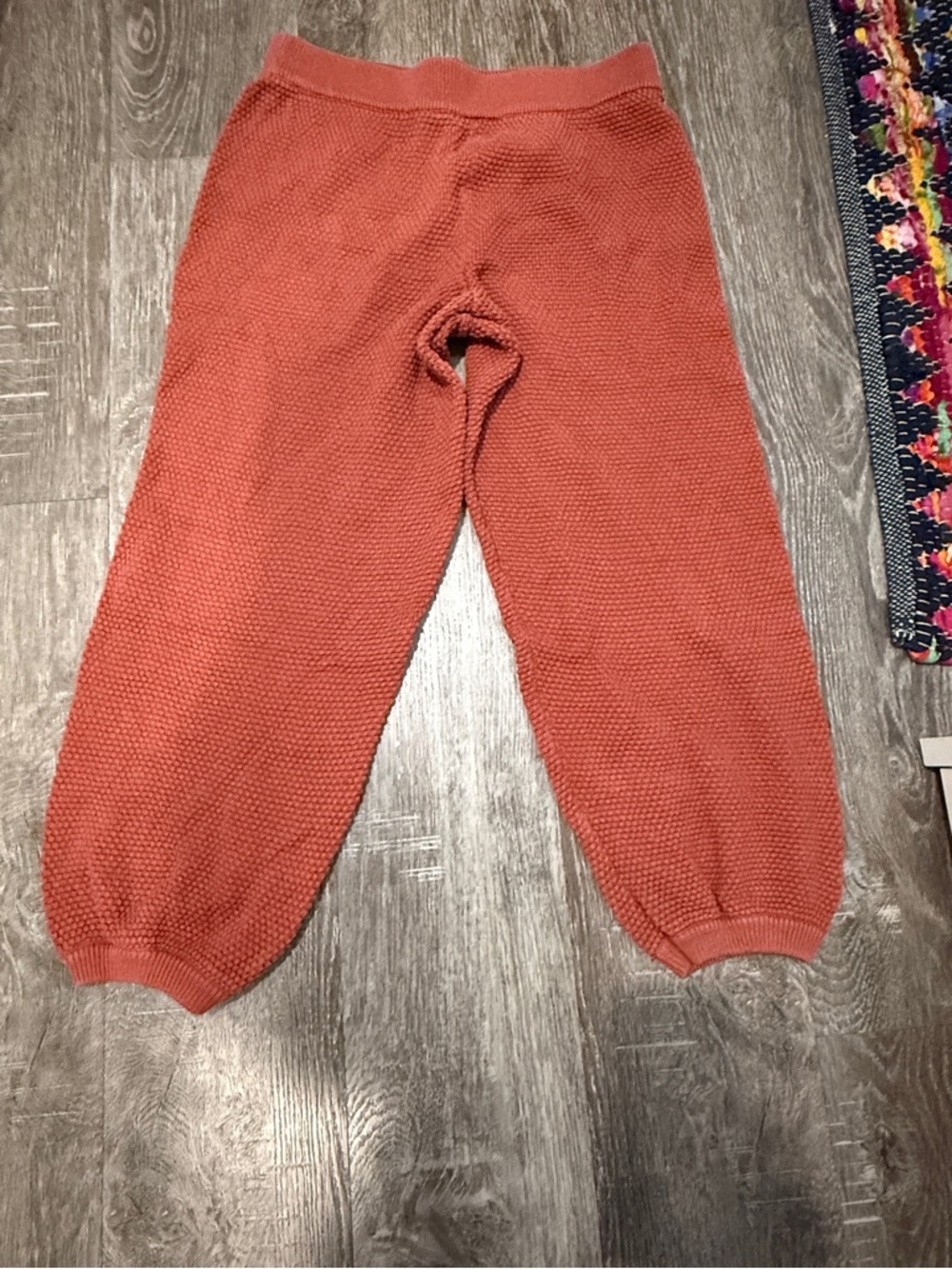 Free People Rust Knit Button Cardigan and Jogger Set - Picture 3 of 3